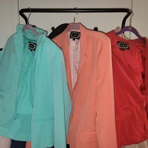 3 women's Med / Juniors Size large blazers